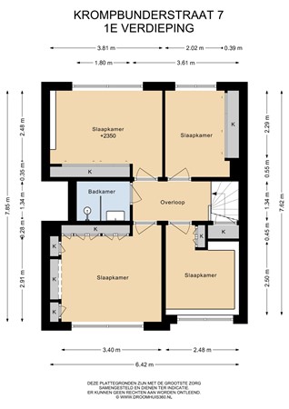Floorplan - Krompbunderstraat 7, 6171 LK Stein